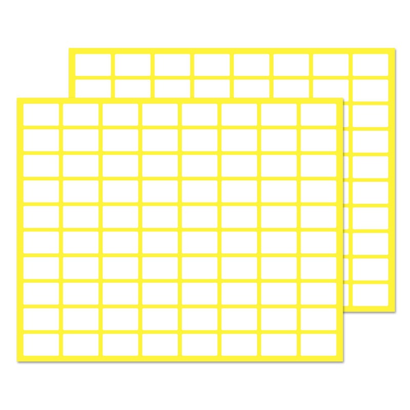 TownStix 8000 Pack, 0.5"" x 0.3"" - Small Price Stickers, White Label Stickers to Write On - Image 1